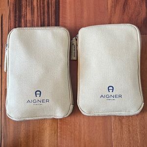 Aigner Toiletry Bags, Comes in Pair, New